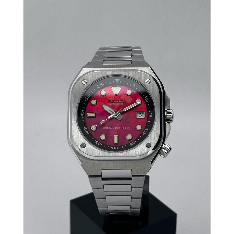 Custom Seiko Mod • Red Pearl MOP BR05 • 42mm